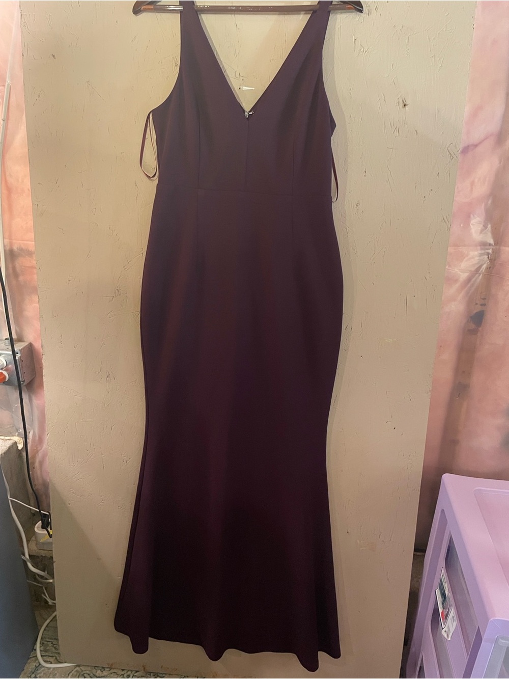 Made with Love Sleeveless Deep Wine V-Neck Maxi Dress
